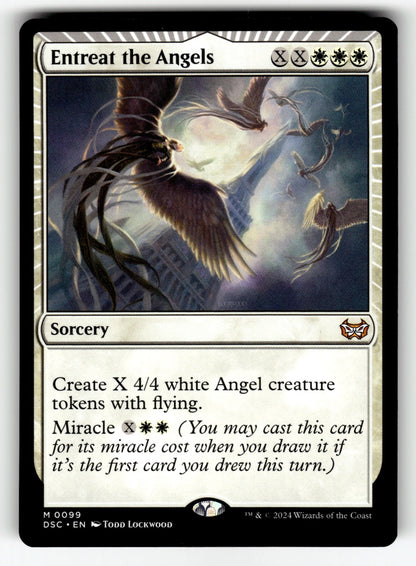 Entreat the Angels – 99 DSC: Commander: Duskmourn: House of Horror M NM