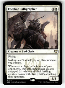 Combat Calligrapher – 141 SOC: Commander: Secrets of Strixhaven R NM