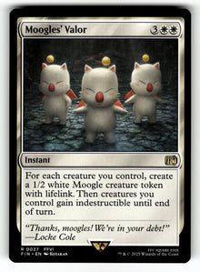 Moogles' Valor – 27 FIN: FINAL FANTASY R NM