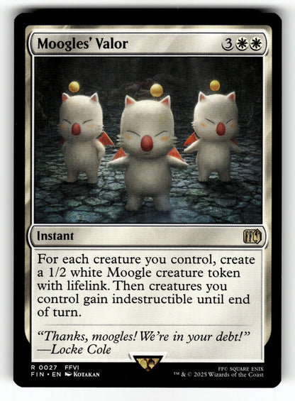 Moogles' Valor – 27 FIN: FINAL FANTASY R NM