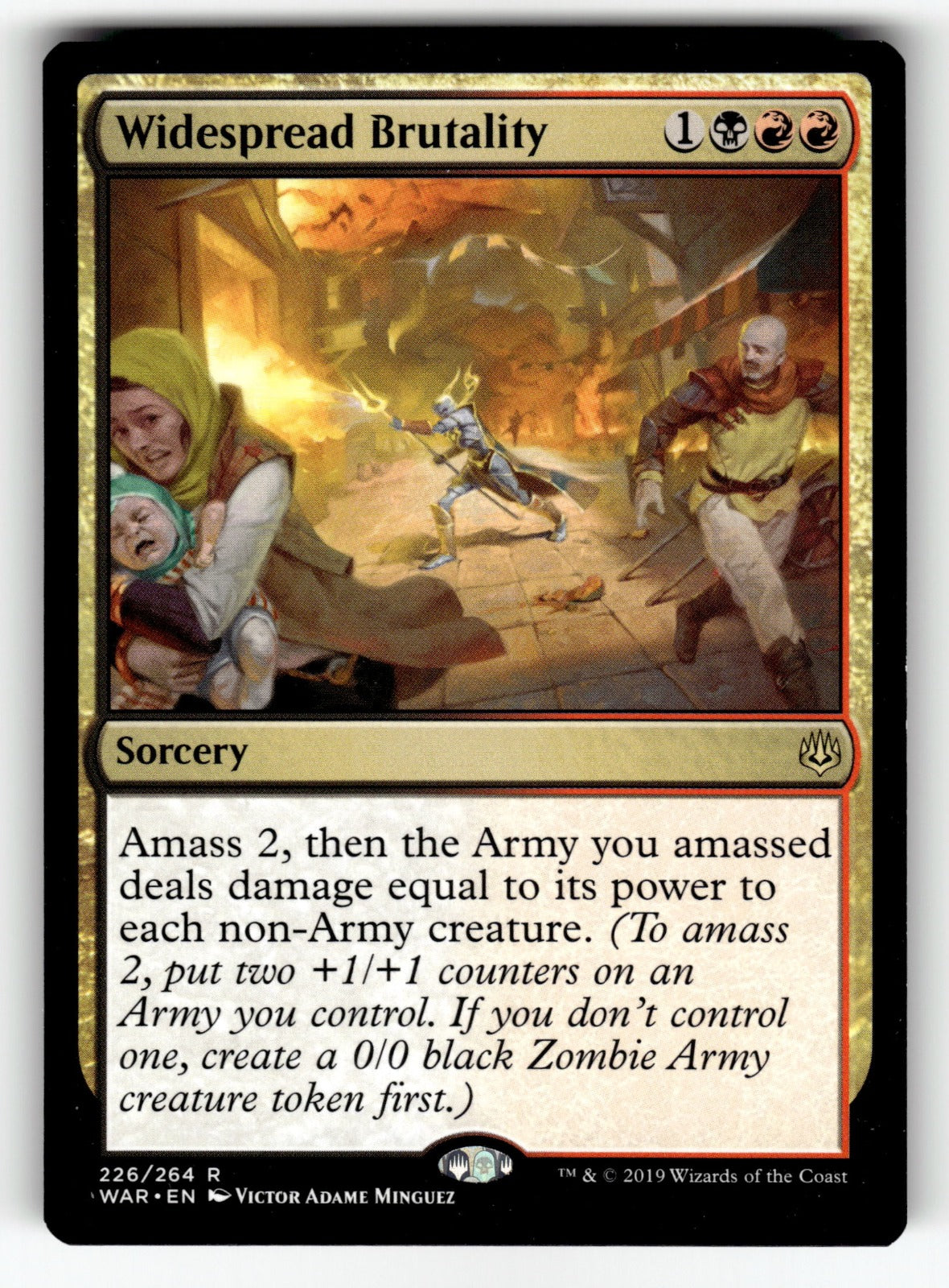 Widespread Brutality – 226 WAR: War of the Spark R NM