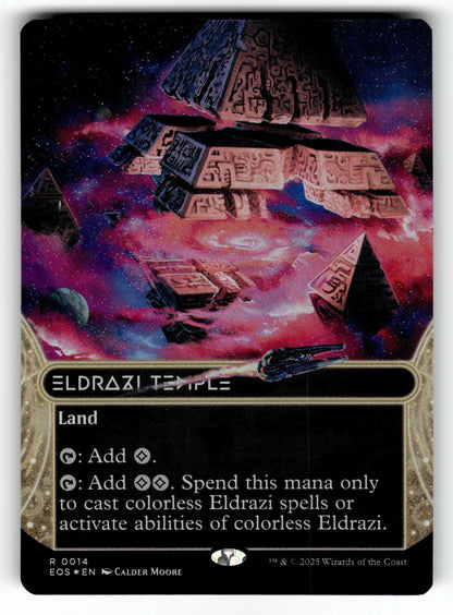 Eldrazi Temple (0014) (Borderless) – 14 EOS: Edge of Eternities: Stellar Sights R Foil NM