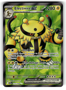 Electivire ex – 212/182 DRI: SV10: Destined Rivals Ultra Rare HoloNM