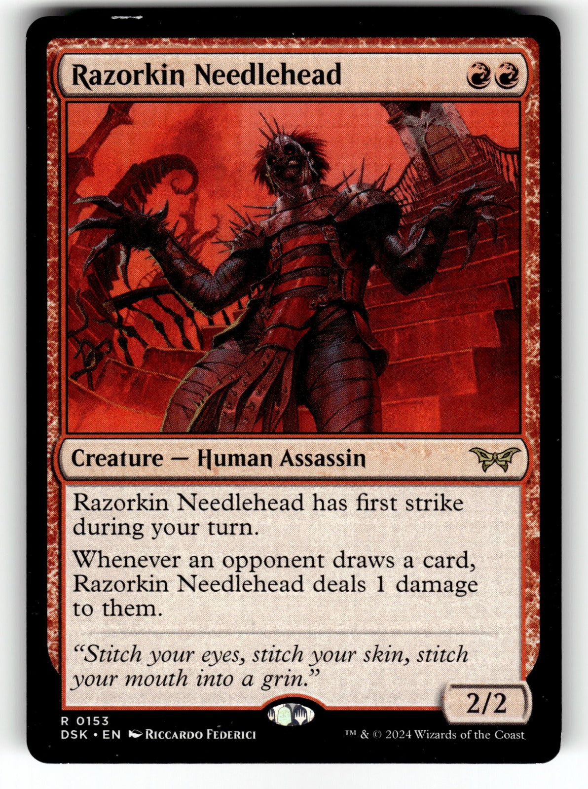 Razorkin Needlehead – 153 DSK: Duskmourn: House of Horror R NM