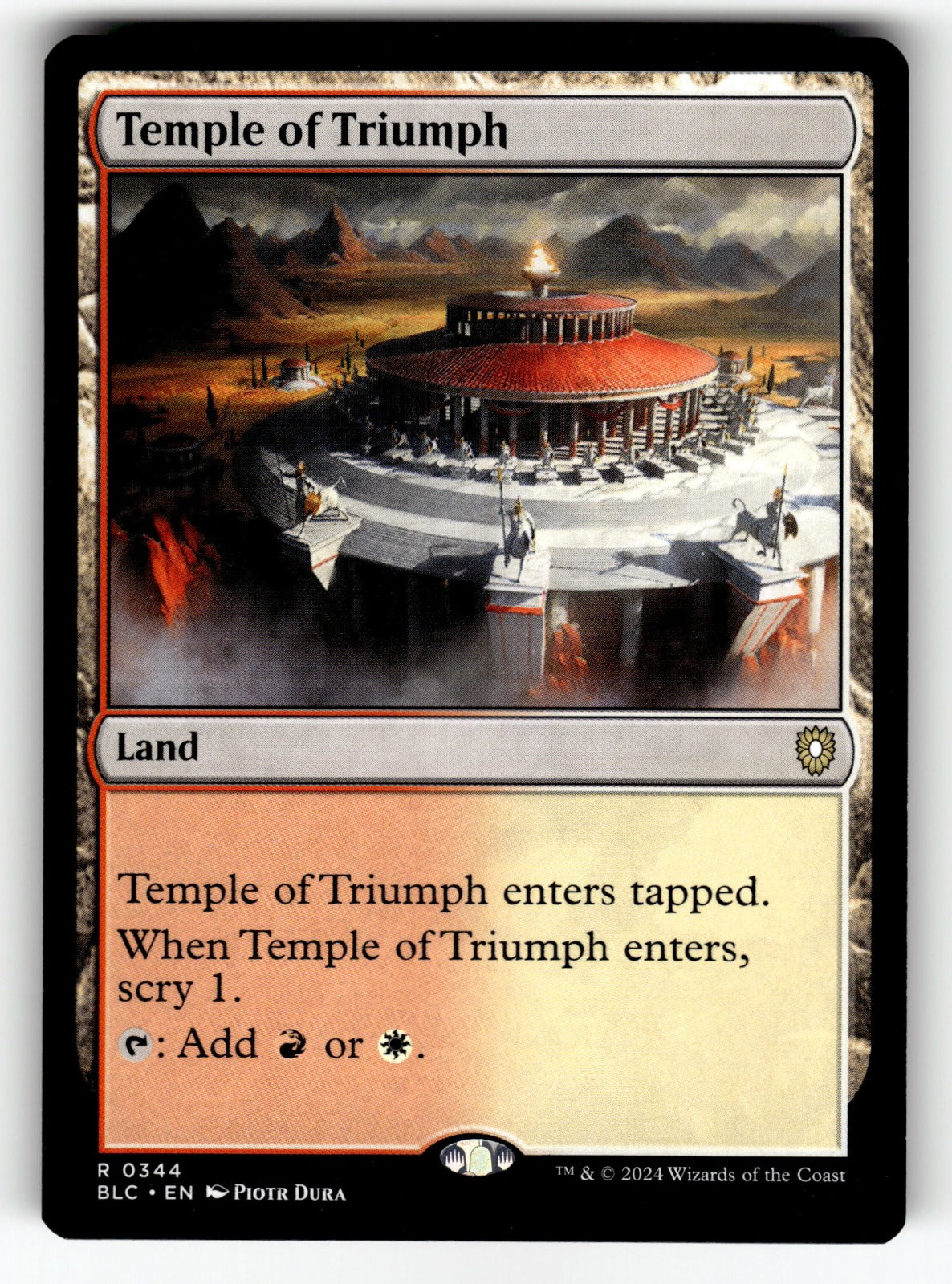 Temple of Triumph – 344 BLC: Commander: Bloomburrow R NM