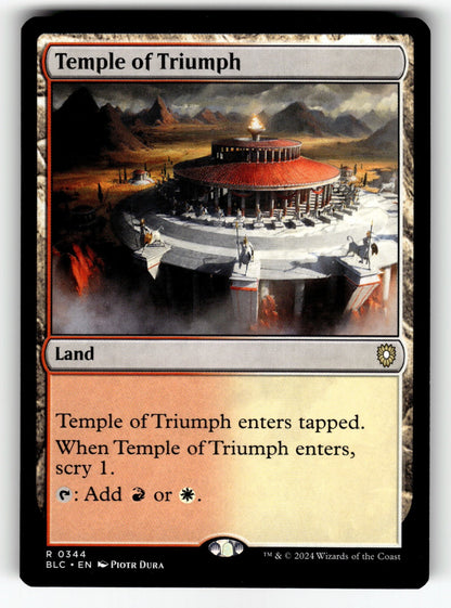 Temple of Triumph – 344 BLC: Commander: Bloomburrow R NM