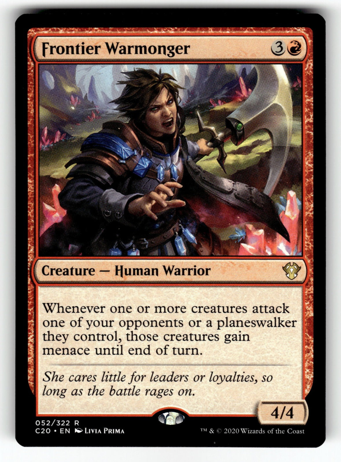 Frontier Warmonger – 52 C20: Commander 2020 R NM