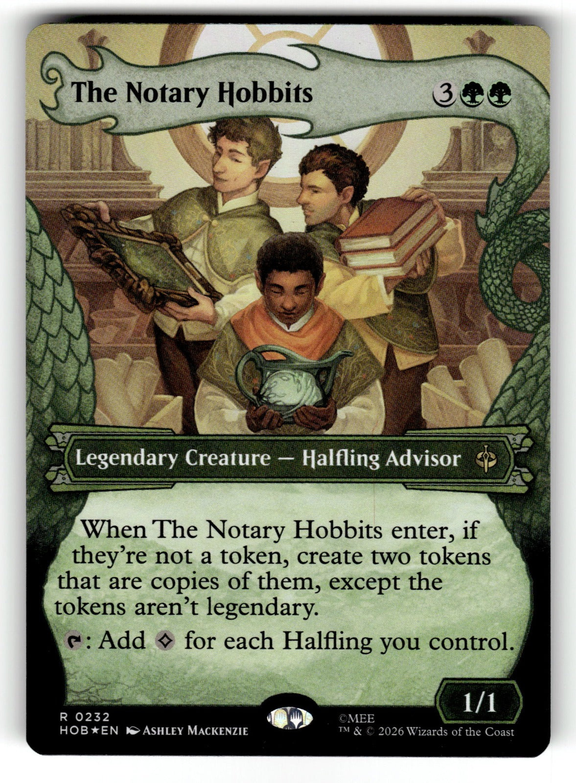 The Notary Hobbits (Showcase) – 232 HOB: The Hobbit R Foil NM