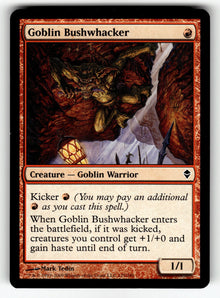 Goblin Bushwhacker – 125 ZEN: Zendikar C LP