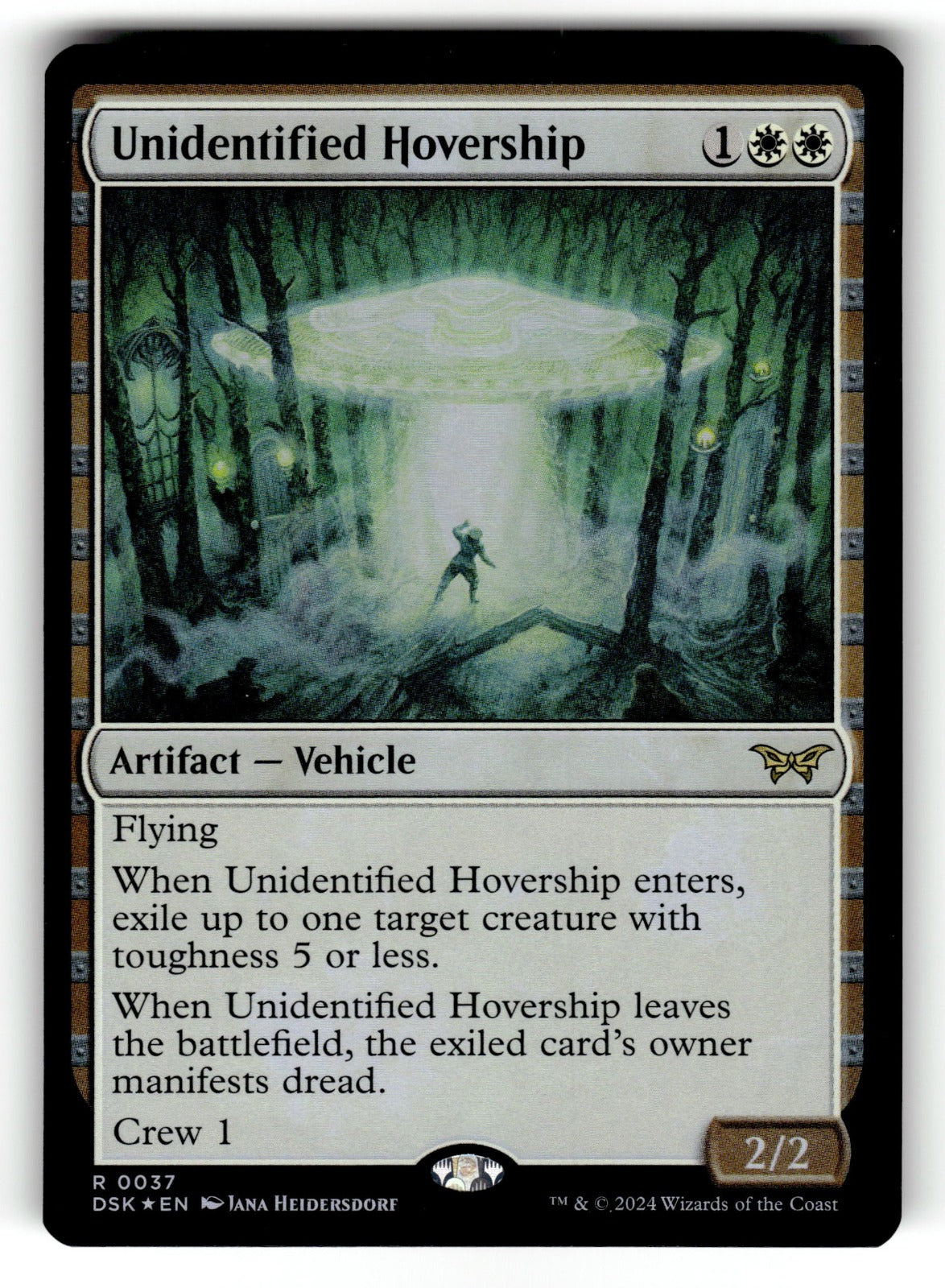 Unidentified Hovership – 37 DSK: Duskmourn: House of Horror R Foil NM