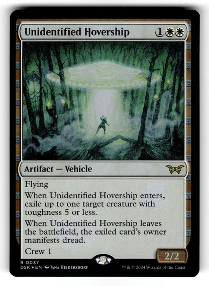 Unidentified Hovership – 37 DSK: Duskmourn: House of Horror R Foil NM