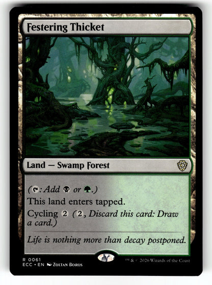 Festering Thicket – 61 ECC: Commander: Lorwyn Eclipsed R NM