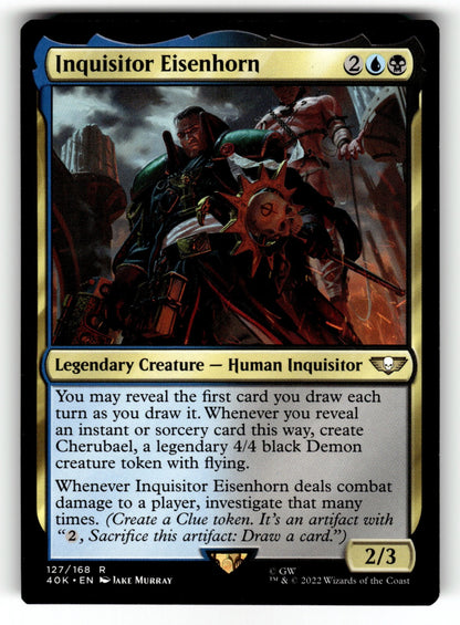 Inquisitor Eisenhorn – 127 40K: Universes Beyond: Warhammer 40,000 R NM