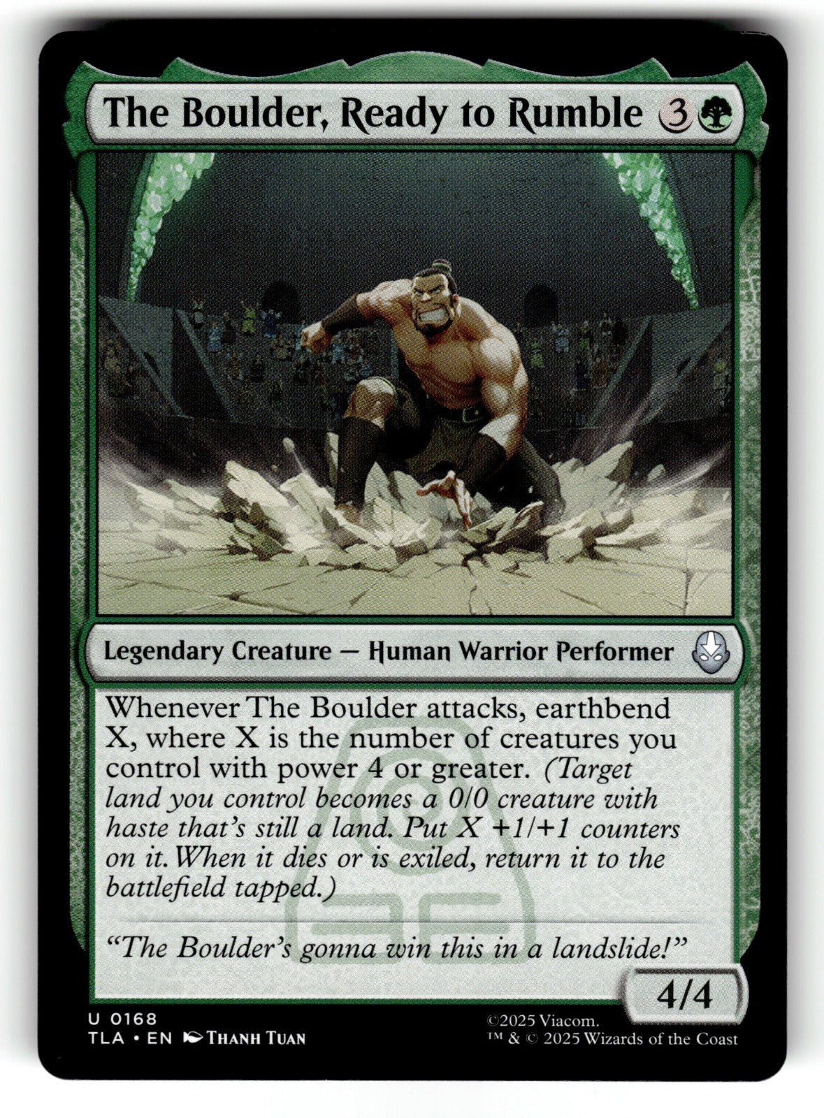 The Boulder, Ready to Rumble – 168 TLA: Avatar: The Last Airbender U NM