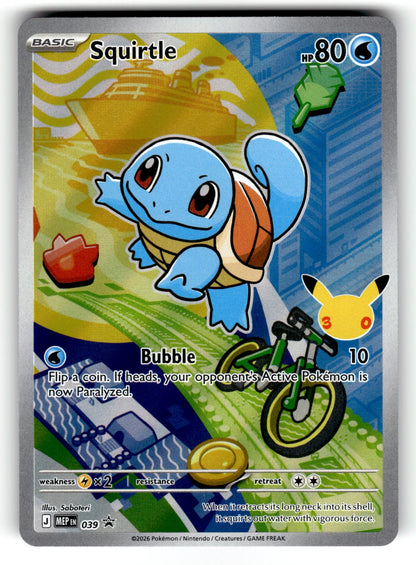 Squirtle – 039 MEP: ME: Mega Evolution Promo Promo Holo NM