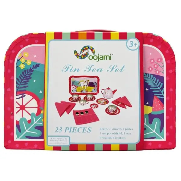 The Unicorn Tin Tea Set -Colors/Styles Vary oojami