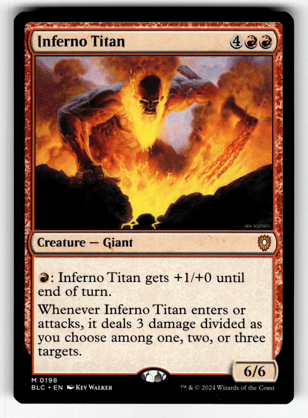 Inferno Titan – 198 BLC: Commander: Bloomburrow M NM