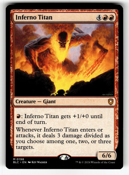 Inferno Titan – 198 BLC: Commander: Bloomburrow M NM