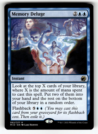 Memory Deluge – 62 MID: Innistrad: Midnight Hunt R NM