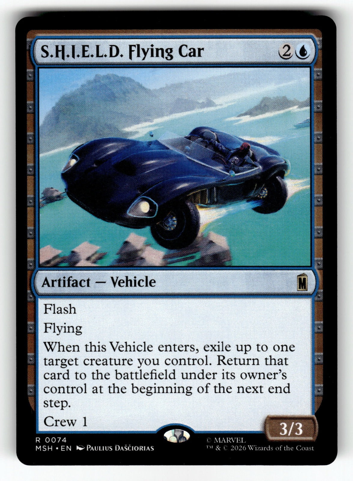 S.H.I.E.L.D. Flying Car – 74 MSH: Marvel Super Heroes R NM