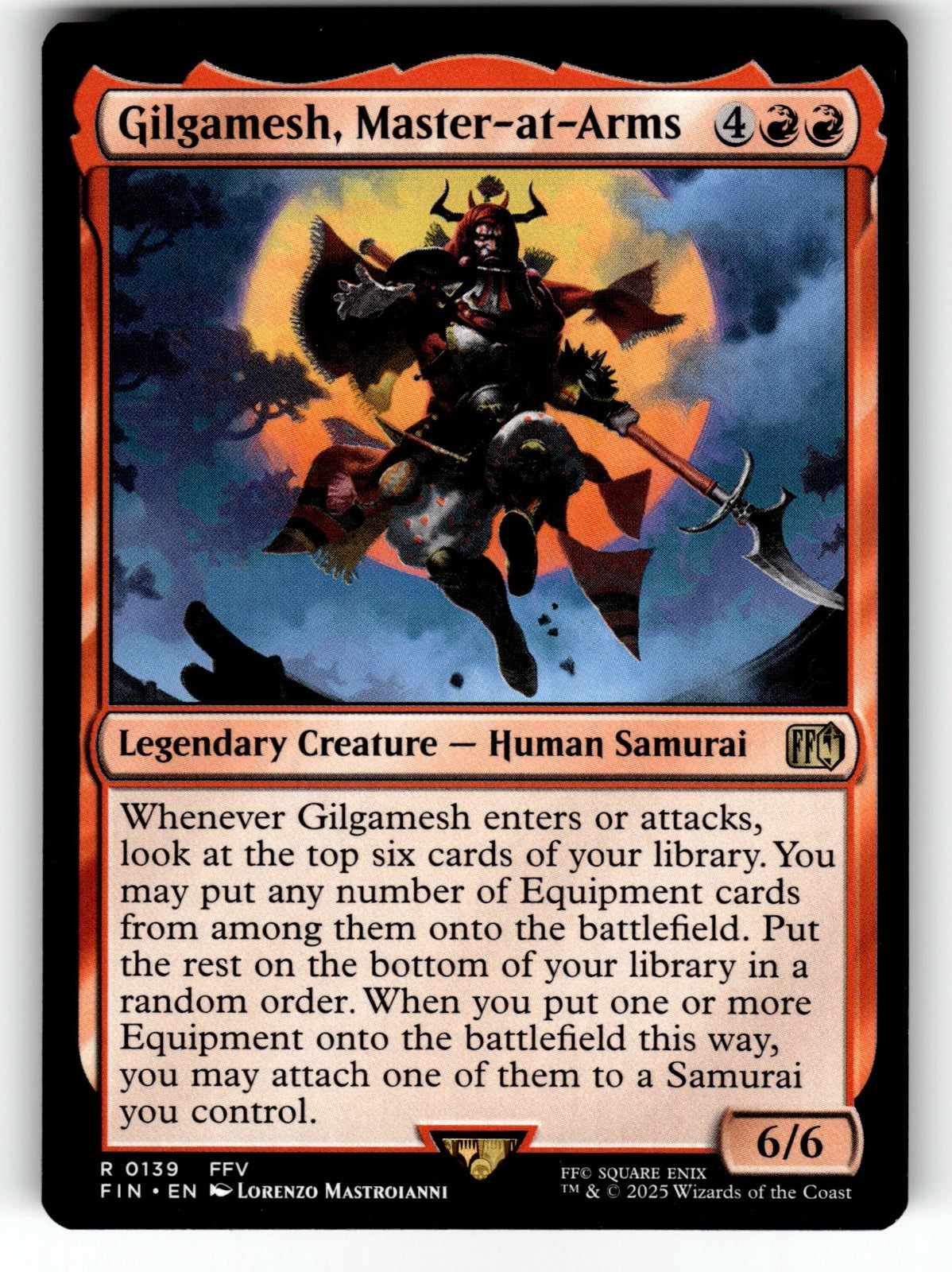 Gilgamesh, Master-at-Arms – 139 FIN: FINAL FANTASY R NM