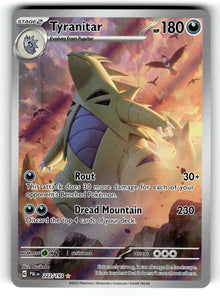 Tyranitar – 222/193 PAL: SV02: Paldea Evolved Illustration Rare Holo NM