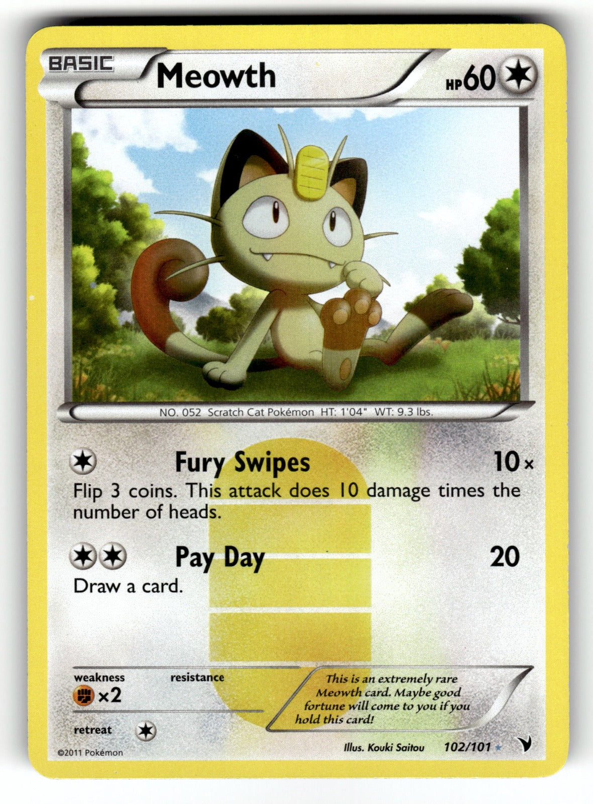 Meowth – 102/101 NVI: Noble Victories Secret Rare HoloNM