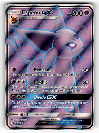 Espeon GX (Full Art) – 140/149 SM01: SM Base Set Ultra Rare Holo NM