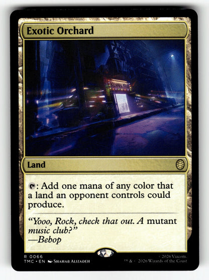 Exotic Orchard – 66 TMC: Commander: Teenage Mutant Ninja Turtles R NM