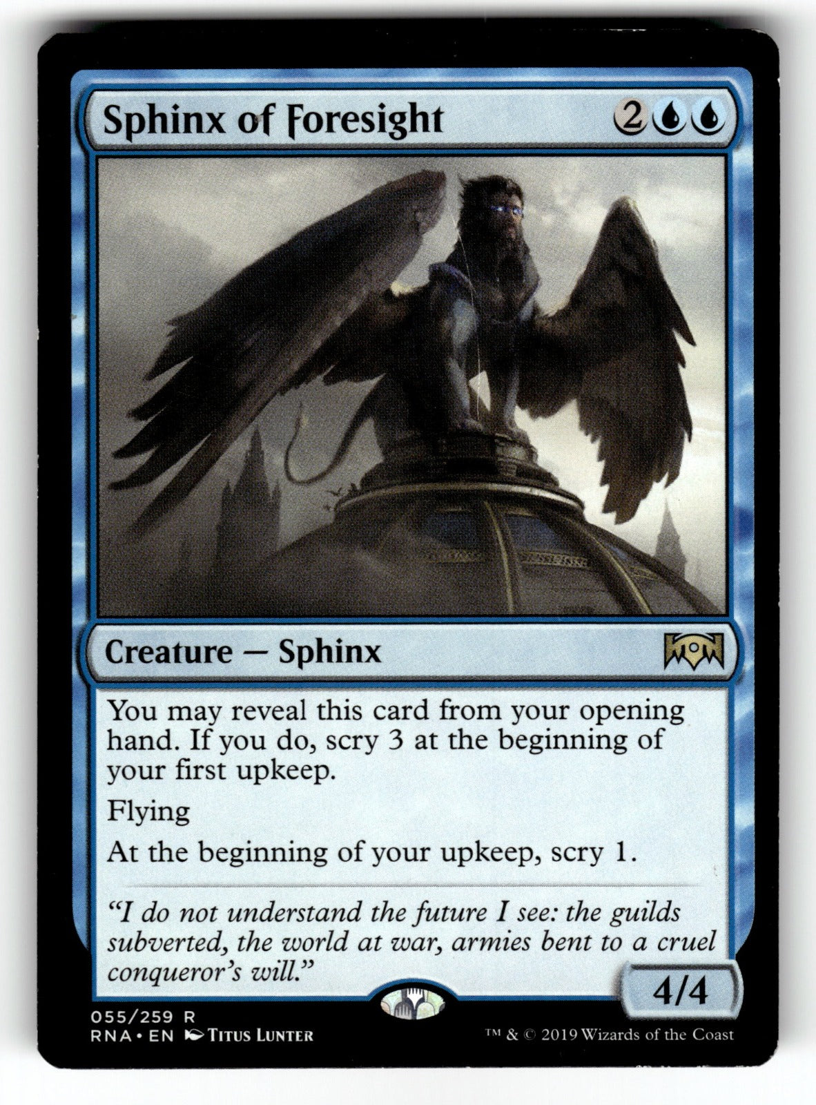 Sphinx of Foresight – 55 RNA: Ravnica Allegiance R LP