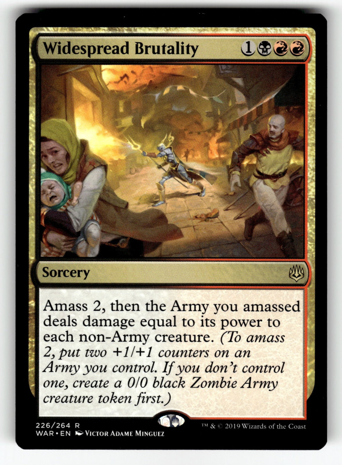 Widespread Brutality – 226 WAR: War of the Spark R NM