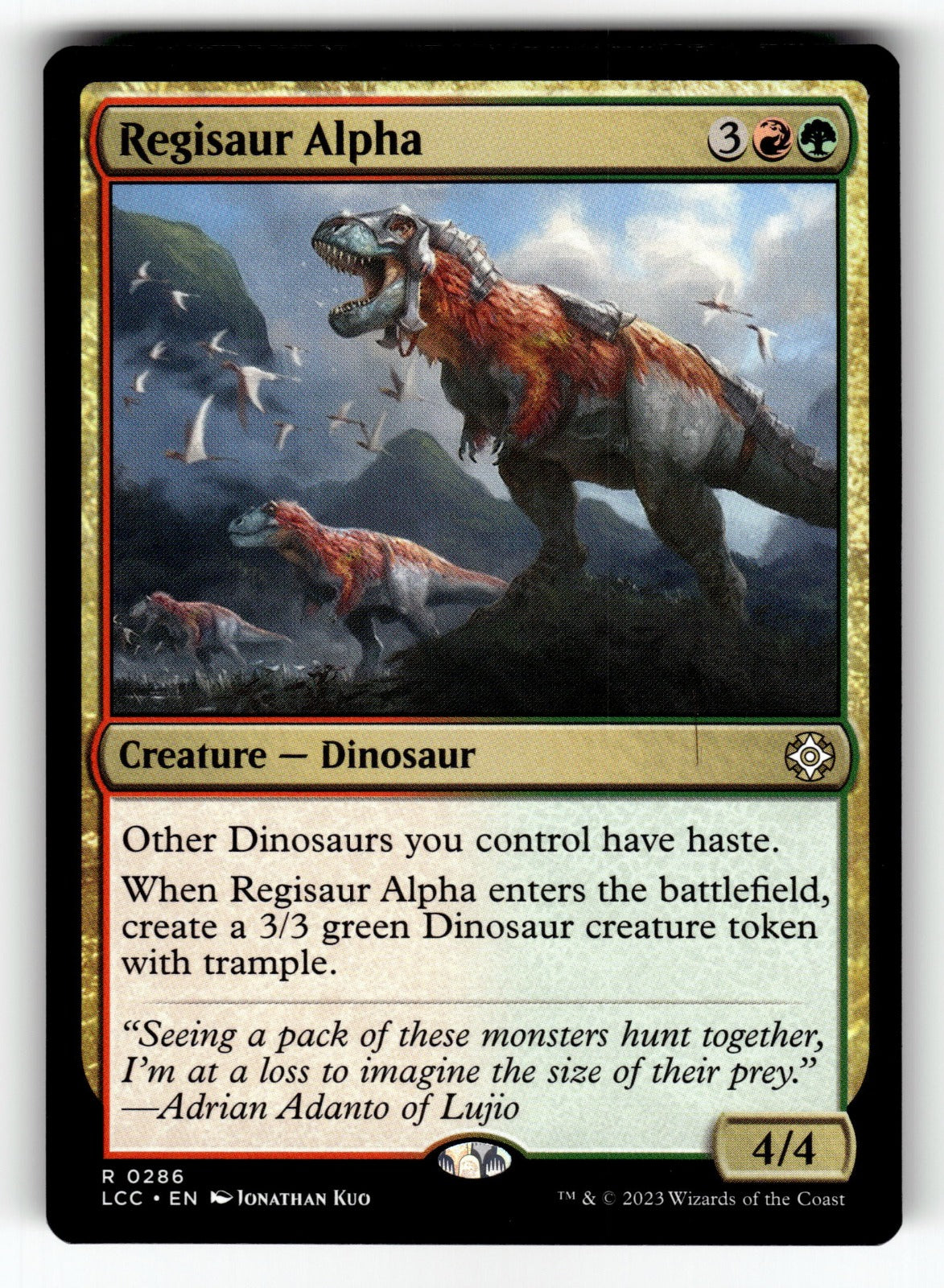 Regisaur Alpha – 286 LCC: Commander: The Lost Caverns of Ixalan R NM