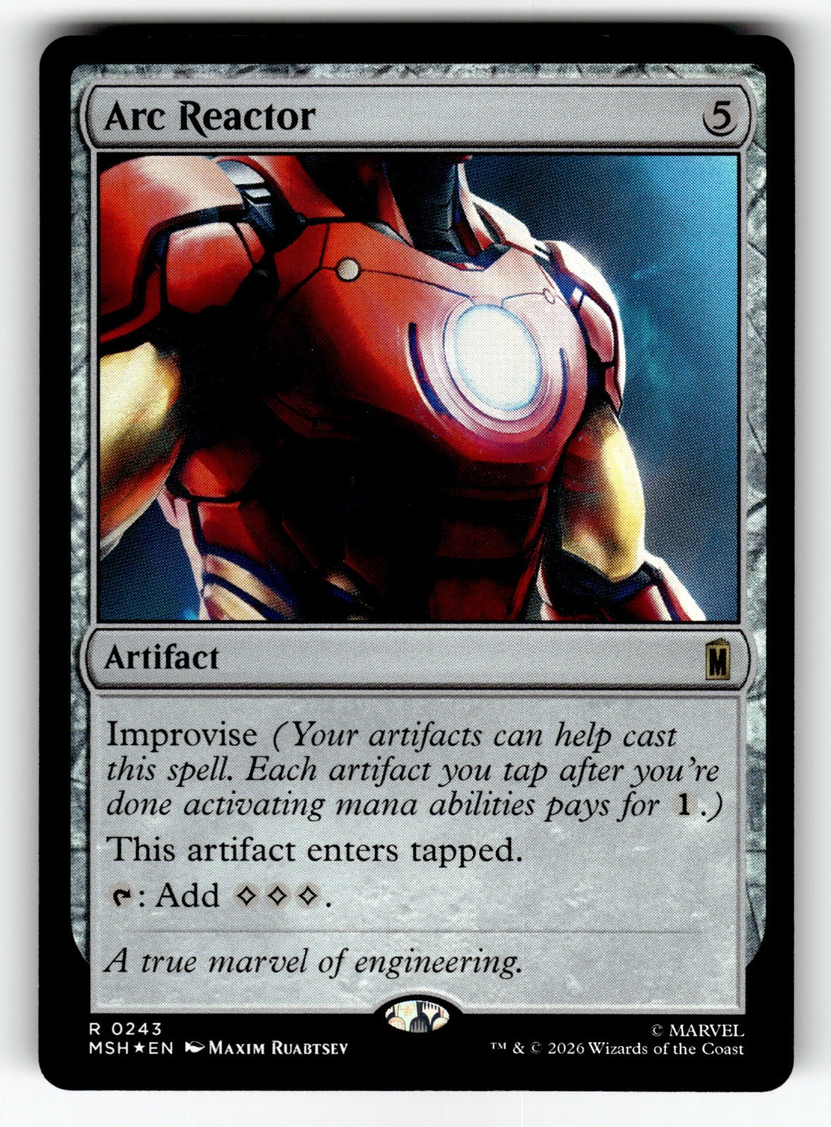 Arc Reactor – 243 MSH: Marvel Super Heroes R Foil NM