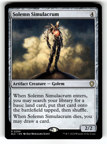 Solemn Simulacrum – 284 BLC: Commander: Bloomburrow R NM