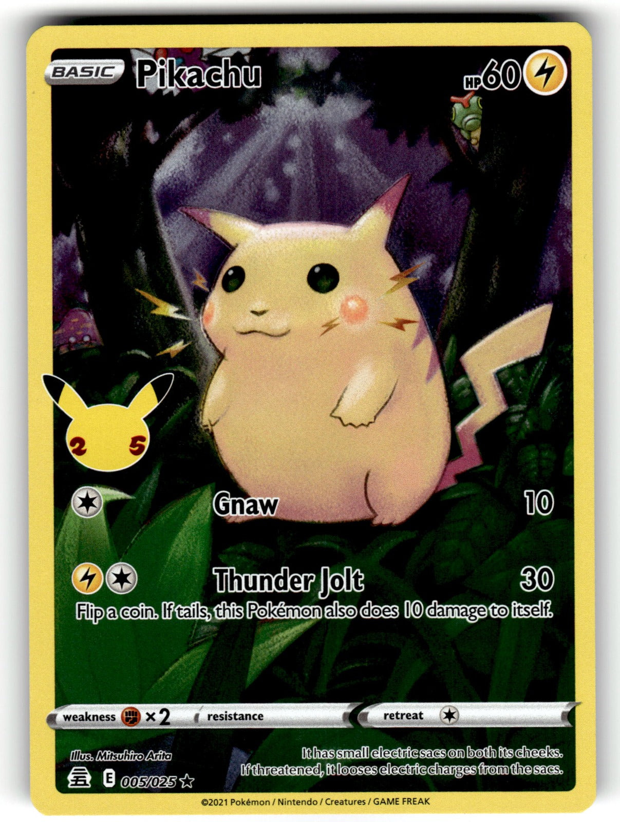 Pikachu - 005/025 CLB: Celebrations Holo Rare Holo NM