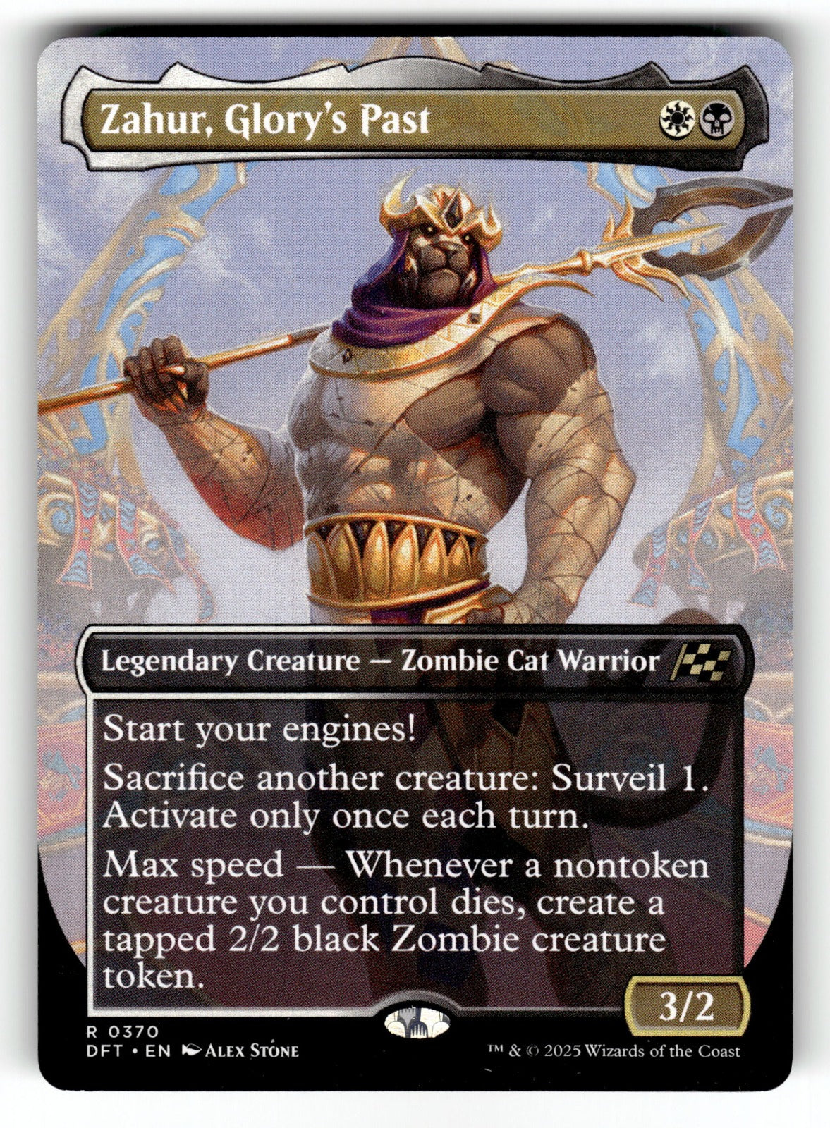 Zahur, Glory's Past (Borderless) – 370 DFT: Aetherdrift R NM
