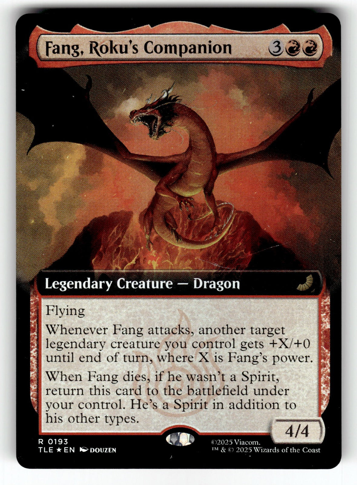 Fang, Roku's Companion (Extended Art) – 193 TLE: Avatar: The Last Airbender: Eternal-Legal R Foil LP