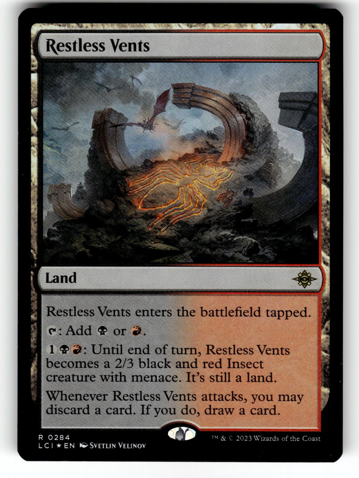 Restless Vents – 284 LCI: The Lost Caverns of Ixalan R Foil NM