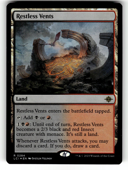Restless Vents – 284 LCI: The Lost Caverns of Ixalan R Foil NM