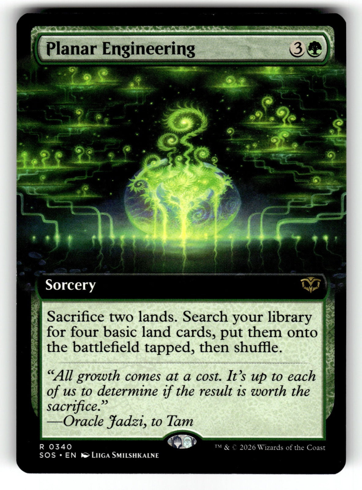 Planar Engineering (Extended Art) – 340 SOS: Secrets of Strixhaven R NM