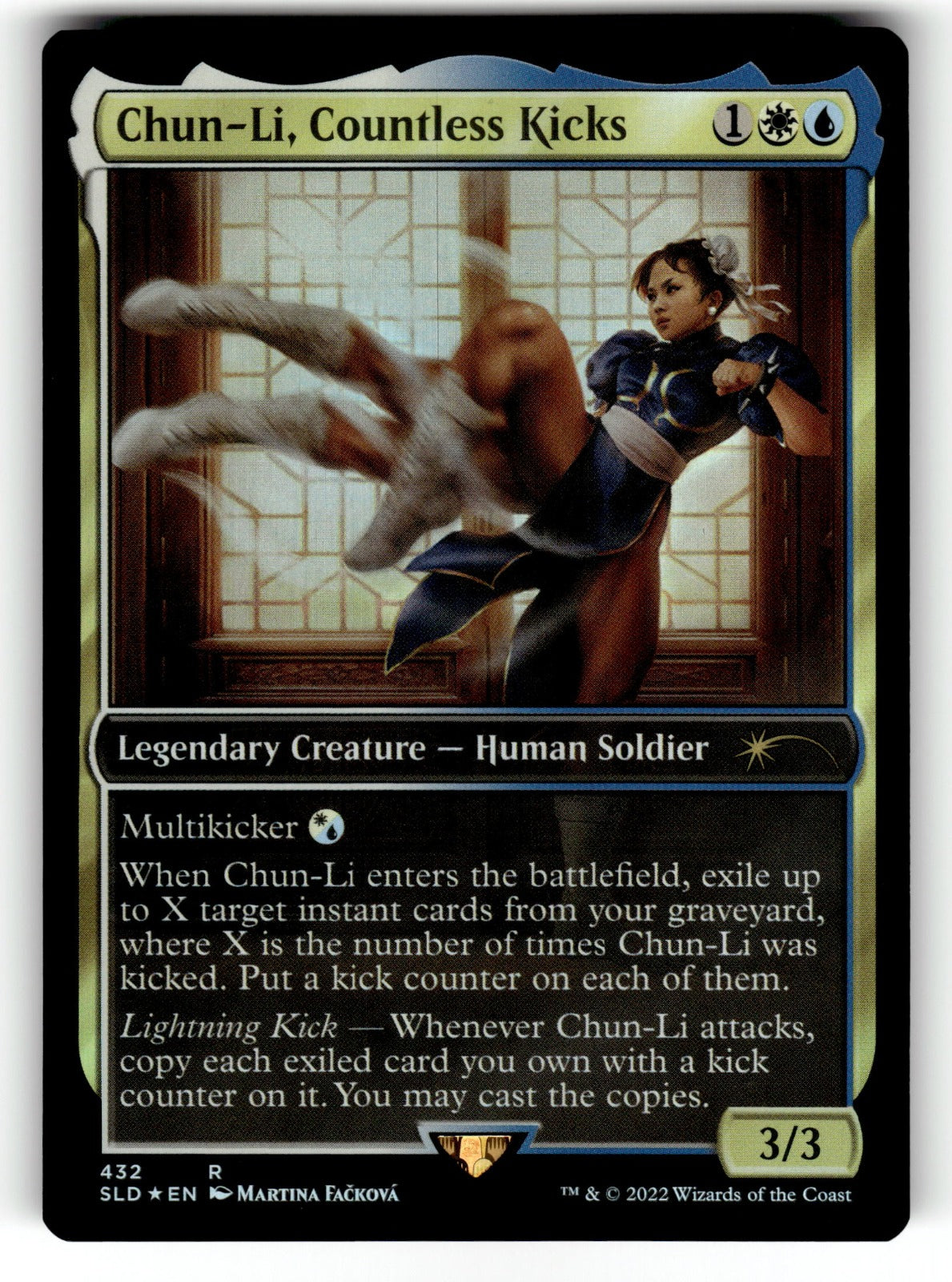Chun-Li, Countless Kicks – 432 SLD: Secret Lair Drop Series R Foil NM
