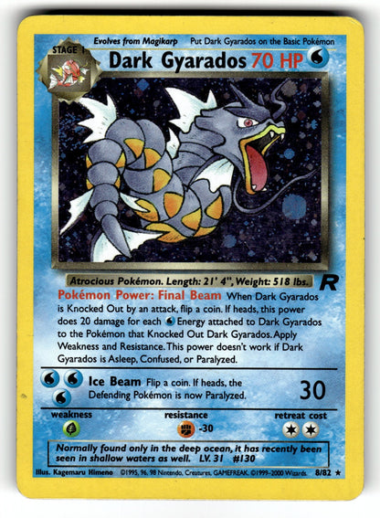 Dark Gyarados (8) – 08/82 TR: Team Rocket Holo Rare Unlimited HoloHP