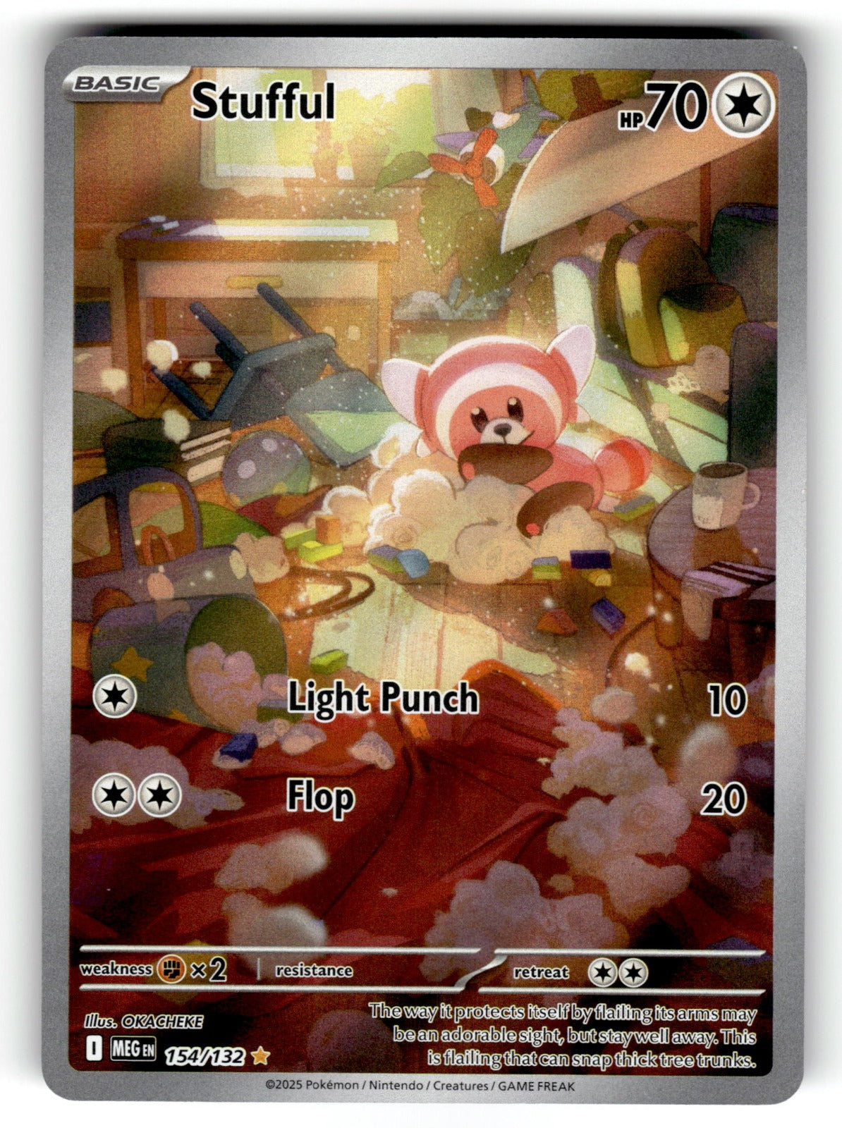Stufful – 154/132 MEG: ME01: Mega Evolution Illustration Rare HoloNM