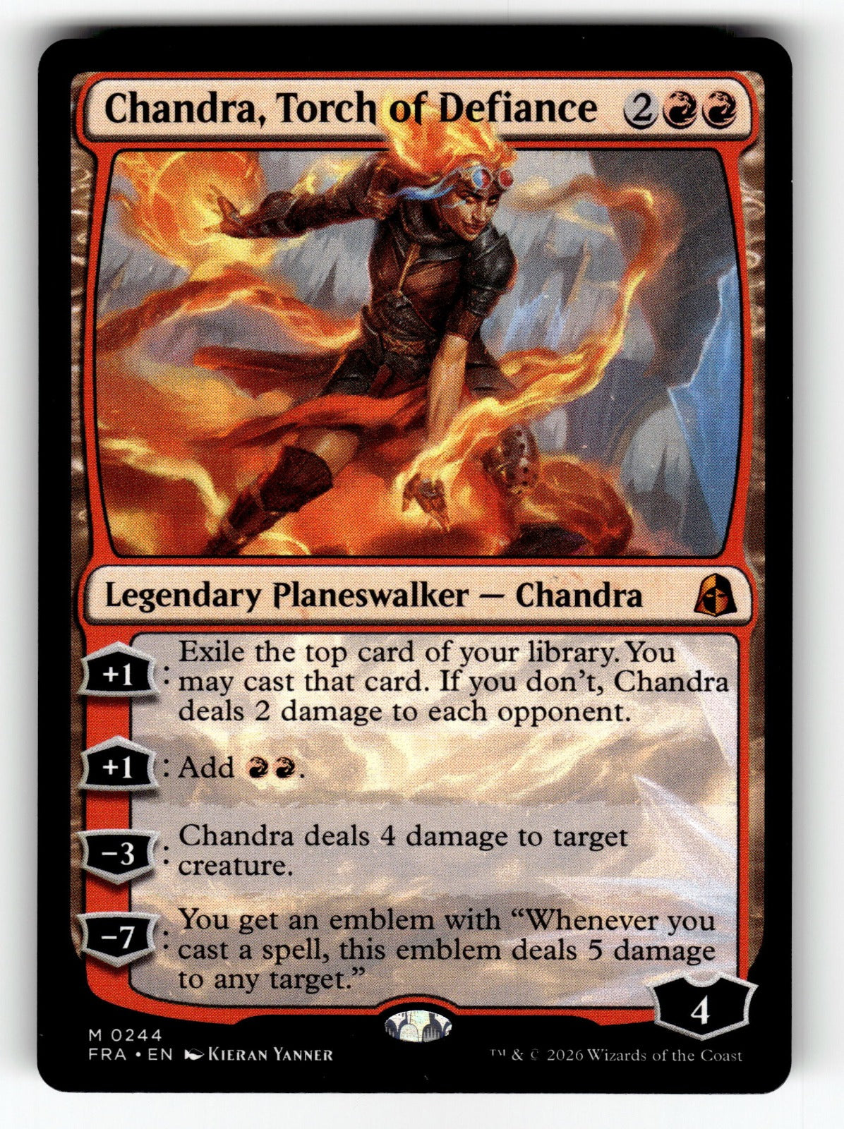 Chandra, Torch of Defiance – 244 FRA: Reality Fracture M NM
