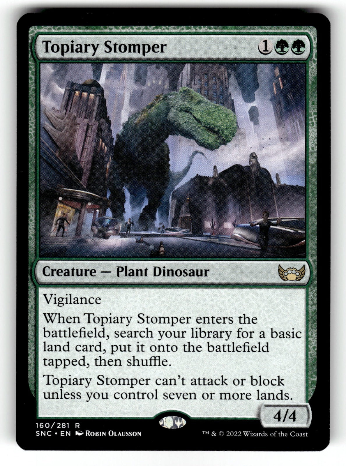 Topiary Stomper – 261 LCC: Commander: The Lost Caverns of Ixalan R NM