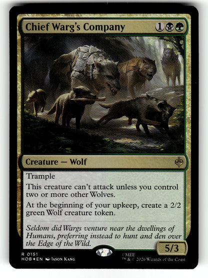 Chief Warg's Company – 151 HOB: The Hobbit R Foil NM