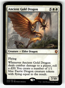 Ancient Gold Dragon – 3 CLB: Commander Legends: Battle for Baldur's Gate M LP