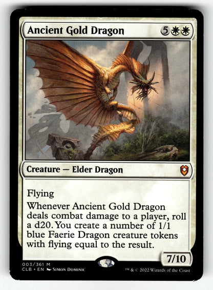 Ancient Gold Dragon – 3 CLB: Commander Legends: Battle for Baldur's Gate M LP