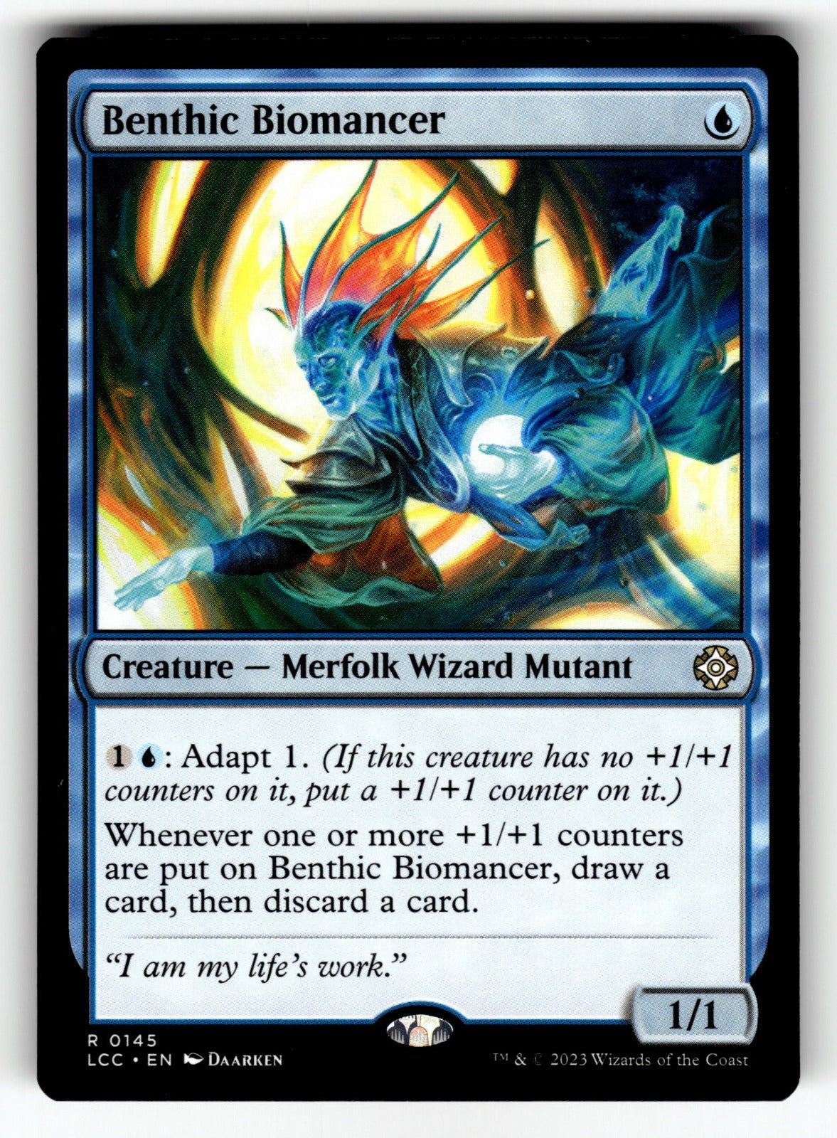 Benthic Biomancer – 145 LCC: Commander: The Lost Caverns of Ixalan R NM