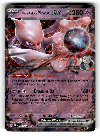 Team Rocket's Mewtwo ex - – 081/182 DRI: SV10: Destined Rivals Double Rare HoloMP